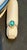 6x8mm Oval Cut Natural Emerald & 1 Ct Natural Diamond Halo Engagement Ring For Sale - Image 4 of 8