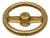 Mid-Century Modern Round Brass Safe Handle, Germany, 1950s For Sale