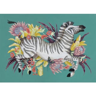 "The Mane Event" Original Acrylic on Wood Painting by Allison Cosmos For Sale