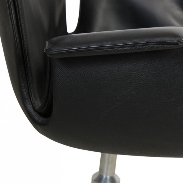 Tulip Chair in Black Leather from Fabricius and Kastholm, 2000s For Sale - Image 15 of 18