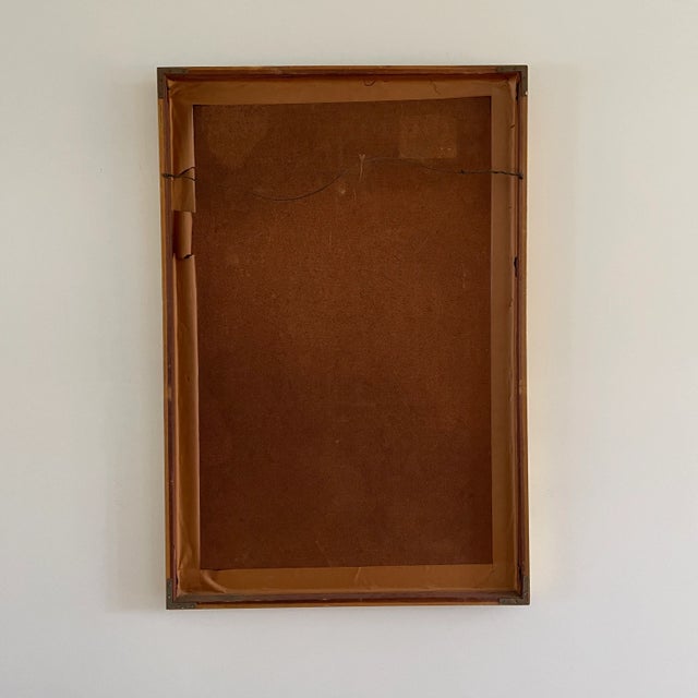 Ink and Watercolor Framed Painting by Iris Brody C. 1960 For Sale In New York - Image 6 of 8