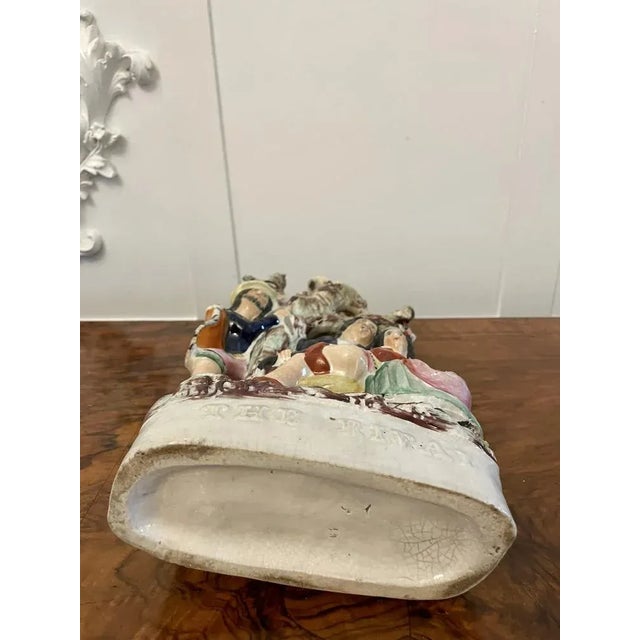 Ceramic 19th Century Staffordshire Flatback Figure, 1860s For Sale - Image 7 of 11