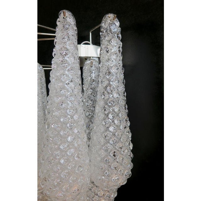 Glass Vintage Glass Petals Drop Wall Sconces, 1990s, Set of 2 For Sale - Image 7 of 13