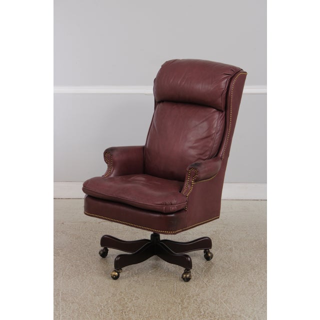 Hancock & Moore Hancock & Moore Leather Executive Desk Chair For Sale - Image 4 of 15