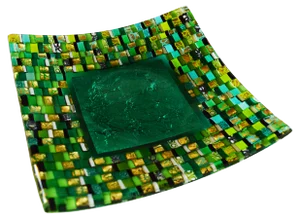 Marea Q20 Murano Glass Plate by Stefano Birello for VéVé Glass