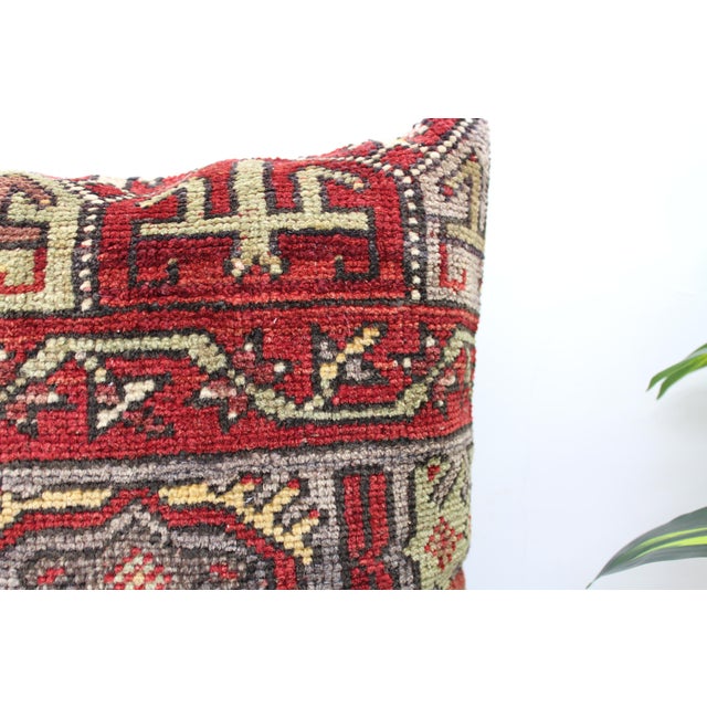 Traditional Turkish Decorative Pillow Cover - 19.5"x19.5" For Sale - Image 3 of 12