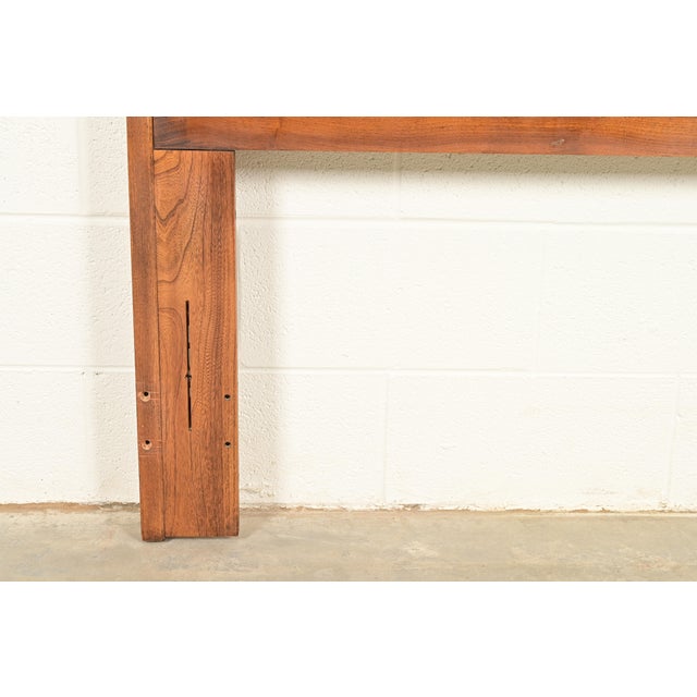 Brown Kent Coffey Perspecta Mid-Century Modern Sculpted Walnut and Rosewood Queen Size Headboard, 1960s For Sale - Image 8 of 11