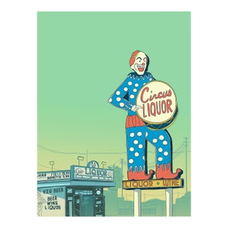 Circus Limited Edition Print on Entrada Rag by Marz Jr. For Sale