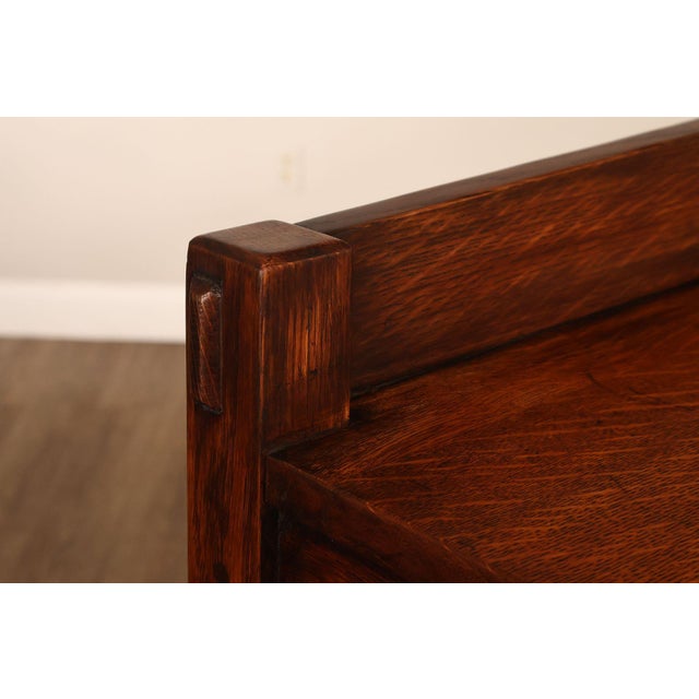 Brown Antique Gustav Stickley Oak Chest of Drawers #626 For Sale - Image 8 of 18