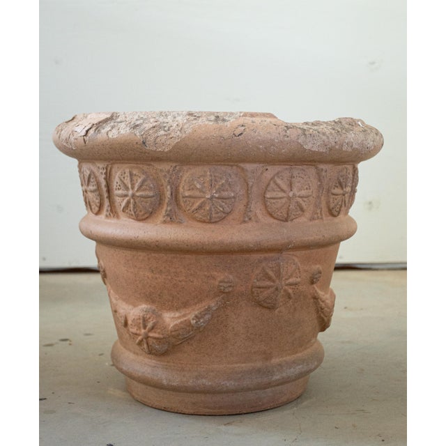 Terra Cotta 19th Century Pair of Terracotta Planters / Jardinieres For Sale - Image 8 of 9