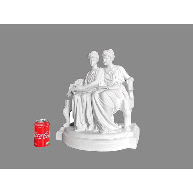 Victorian Porcelain Figural Group Edouard Lanteri Sculpture White Sevres Style Tariff Free Delivery For Sale - Image 11 of 13