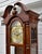 Ridgeway Grandfather Clock Wood Brass Dial Moving Moon Phase Windsor Cherry For Sale - Image 11 of 18