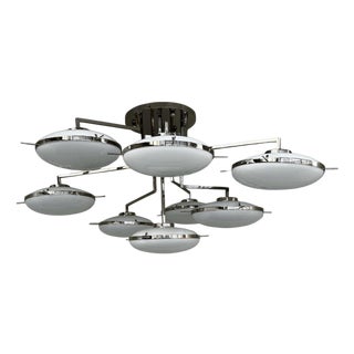 21st Century Astro Murano Flush Mount by Fabio LTD For Sale