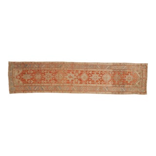 Vintage Distressed Heriz Rug Runner - 2'11" x 12'8" For Sale