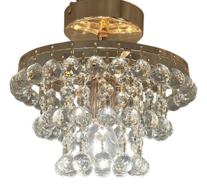 Italian Crystal Ceiling Light from Swarovski, 2000s