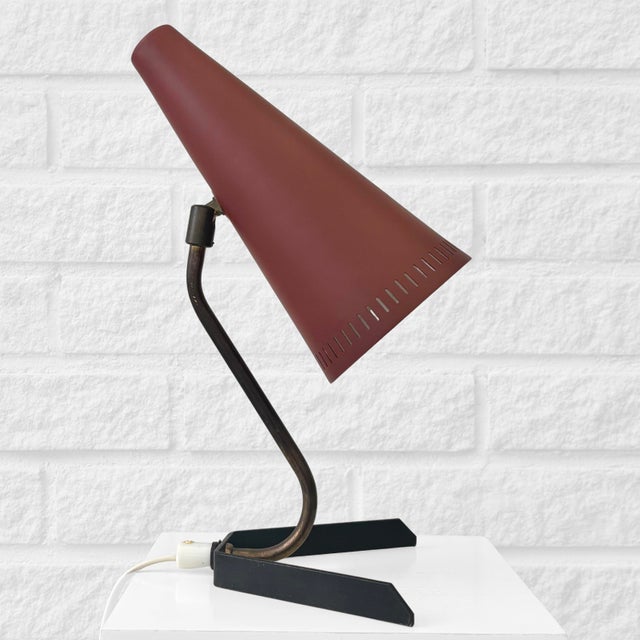 Mid-Century Modern Mid-Century Modern Table Lamp from Gnosjö Konstsmide, Sweden, 1950s For Sale - Image 3 of 10