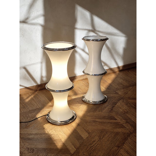 Bamboo Lamps by Enrico Tronconi, 1970s, Set of 2, in Flawless conditions. Designed 1970 to 1979 This piece has an...