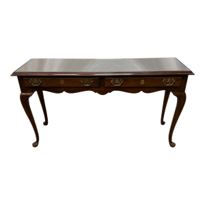 Vintage Drexel Traditional American Style Cherry Console Table