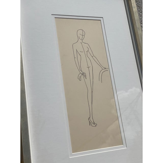 Illustration Vintage Fashion Illustration For Sale - Image 3 of 6