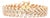 3.65 Carat Round Brilliant Cut Diamond Gold Bracelet For Sale