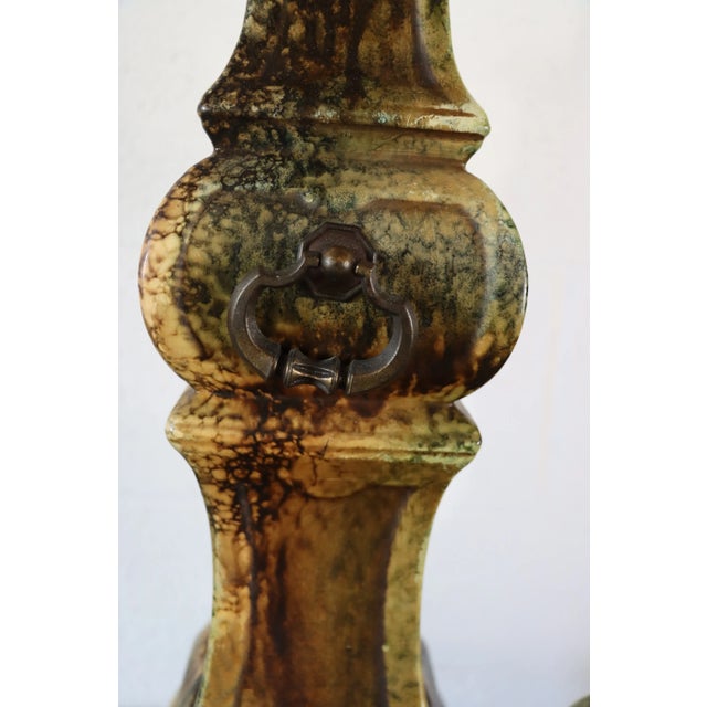 Mid 20th Century Mid Century Pierce Cut Lamps/Pair For Sale - Image 5 of 7