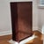 Wine Vintage Wood Bookcase With Full Glass Door, Lock and Keys; Recently Refinished For Sale - Image 8 of 17