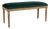 Lille Velvet Bench - Emerald Velvet with Natural Oak Frame For Sale