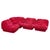 Metal Red Velvet Nuvolone Sofa by Rino Maturi, Italy, 1970s For Sale - Image 7 of 7