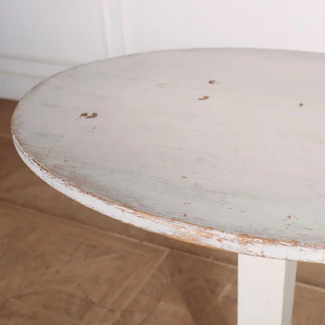 Swedish Painted Pedestal Table For Sale - Image 5 of 6