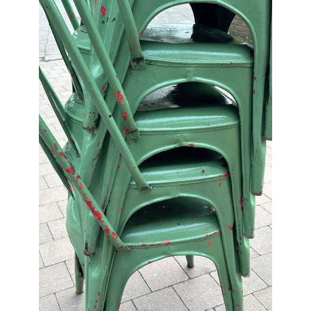 1950s Chairs attributed to Xavier Pauchard for Tolix, 1950s, Set of 6 For Sale - Image 5 of 6