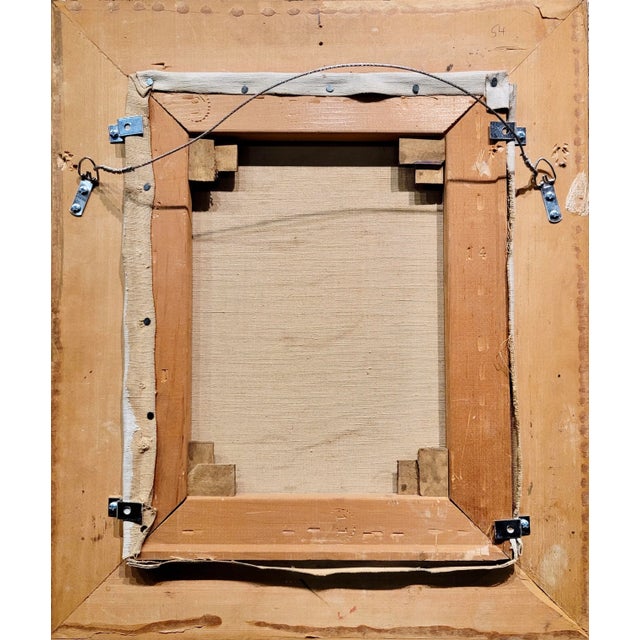 Portrait of an Elegant Good Looking Gentleman-Oil Painting C1920s For Sale In Los Angeles - Image 6 of 7