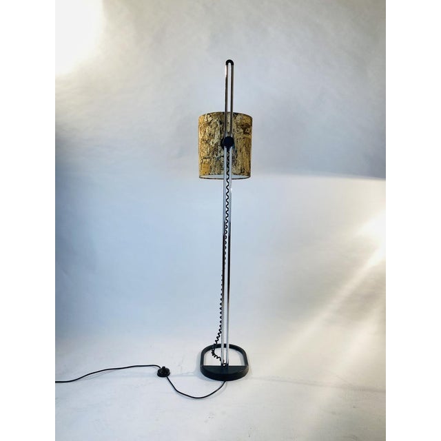 Floor Lamp in Cork and Chrome from Staff, 1970s For Sale - Image 4 of 18