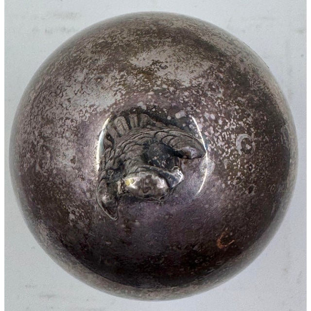 Art Deco Silver Plate & Bakelite French Cigarette Holder Crested With Eagle 1920s For Sale - Image 10 of 11