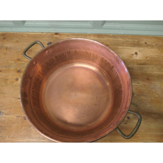 Large 19th Century Double Handled Copper Jam Pan This is a lovely looking Pan, the pan was obviously a very treasured...