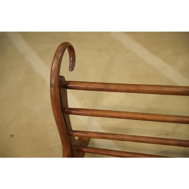 Bentwood Coat Rack with Hooks and Hat Rack, 1920s For Sale - Image 3 of 6
