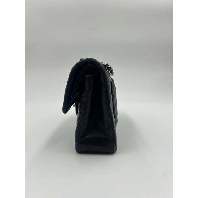 Chanel Classic 11.13 Black Leather Bag 2011 For Sale - Image 10 of 12