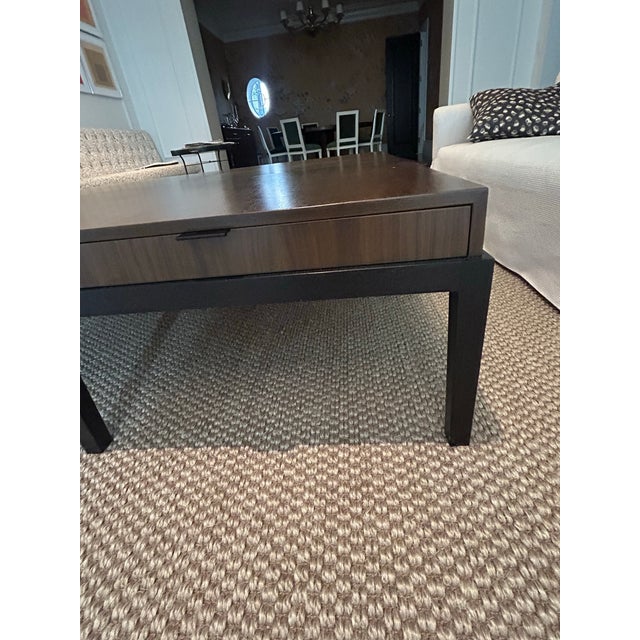 Christian Liaigre for Holly Hunt Style Large Square Coffee Table. Unmarked. For Sale In Chicago - Image 6 of 7