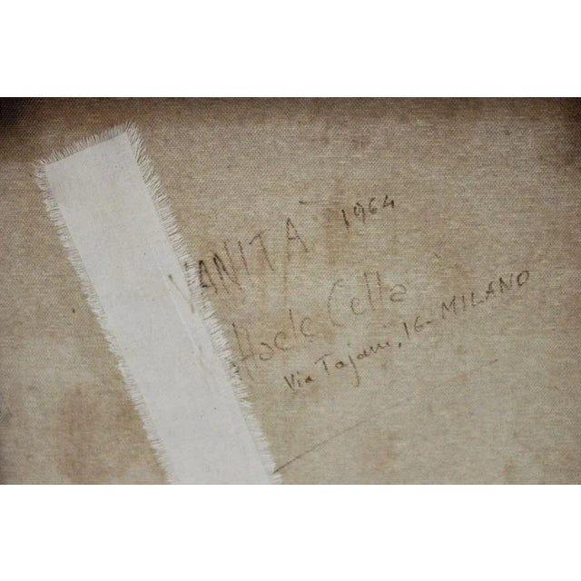 Raffaele Cella, Vanity, 1964, Oil on Canvas, Framed For Sale - Image 4 of 6