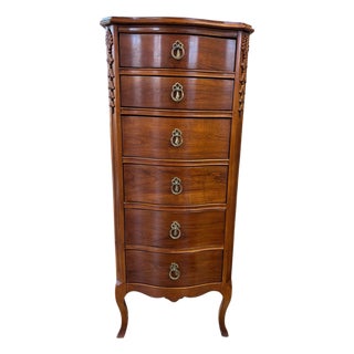Lexington Furniture “Lynn Hollyn at Home” Lingerie Chest European Country Tall Chest For Sale