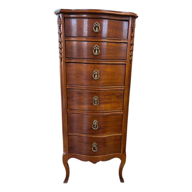 Lexington Furniture “Lynn Hollyn at Home” Lingerie Chest European Country Tall Chest For Sale