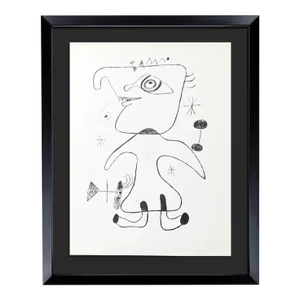 Joan Miro Lithograph 1947 Ltd. Edition Barcelona W/Cat. Ref: C13 + Frame Incl.