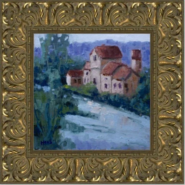 Textile Contemporary French Landscape Oil Painting For Sale - Image 7 of 10