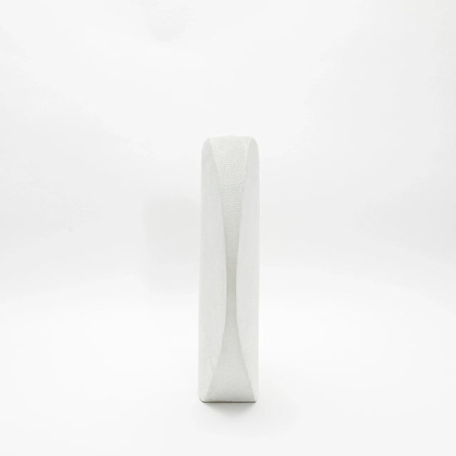 R & Y Augousti Modern Shagreen Vase by R&y Augousti For Sale - Image 4 of 12