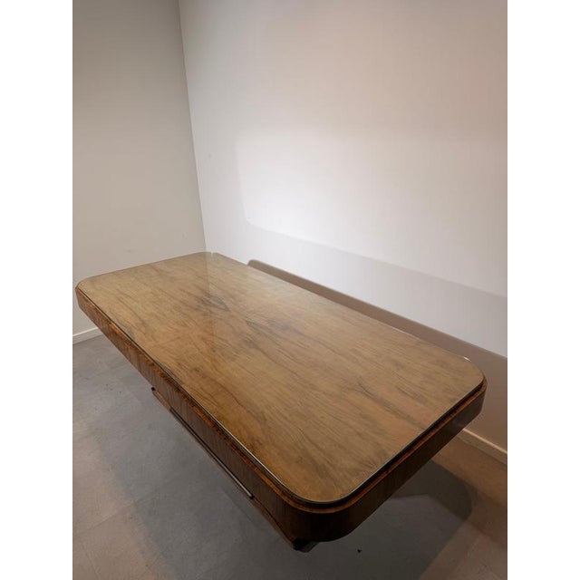 Art Deco Table with Glass Top For Sale - Image 3 of 10