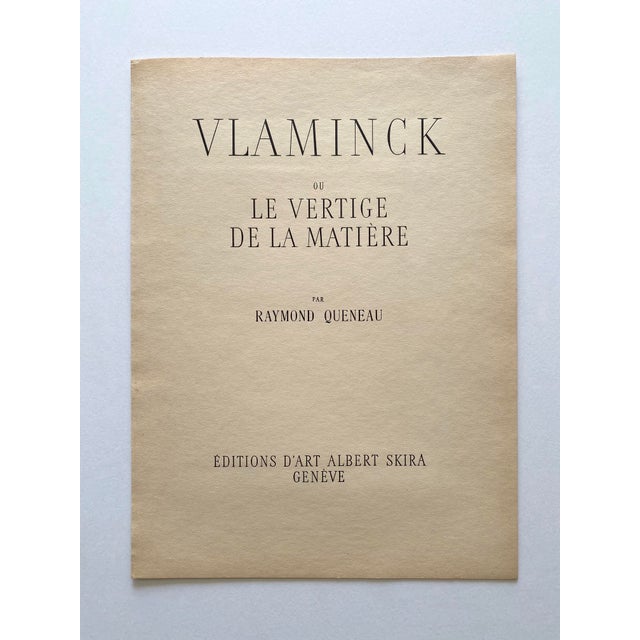 Maurice De Vlaminck Vintage 1949 First Edition Fauvism Fine Art Lithograph Print " Les Barques " 1905 For Sale - Image 9 of 11