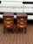Brown Edwardian Bedside Tables in Oak, Set of 2 For Sale - Image 8 of 12