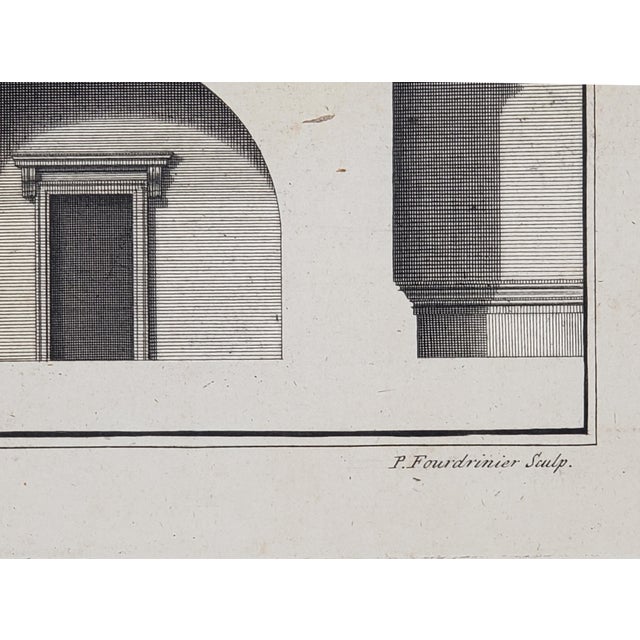 Antique Original 18th Century Print of Hotel De Chavannes, Paris, by Artist Desproux For Sale - Image 4 of 5
