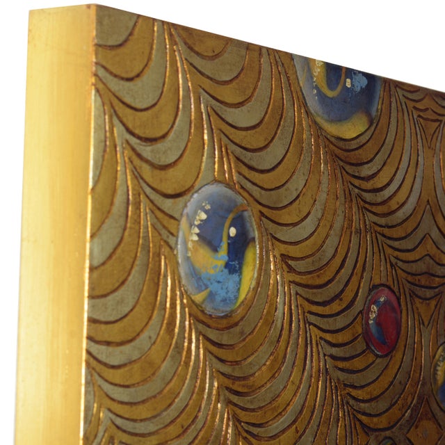 Early 21st Century Giuseppe Caiafa, Sospensione Ottica, 2025, Carved Wood with Gold and Silver Leaf For Sale - Image 5 of 9