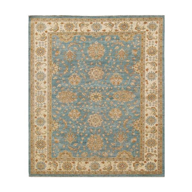 Pasargad Light Blue Oushak Rug 8 X 10 Chairish