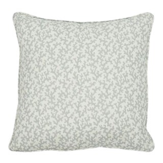 Schumacher X Veere Grenney Folly 20" Pillow in Orpington Blue For Sale